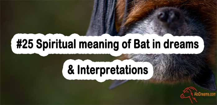 #25 Spiritual meaning of Bat in dreams & Interpretations